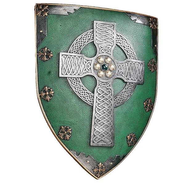 Celtic Warriors Sculptural Wall Shield